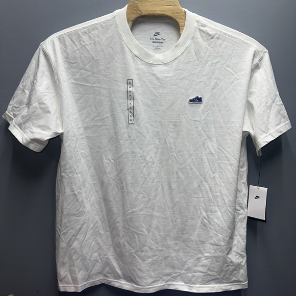 Nike Other - Nike Mens Loose Fit T-Shirt White Embroidered Sneaker Patch FV3751-100 XL NEW